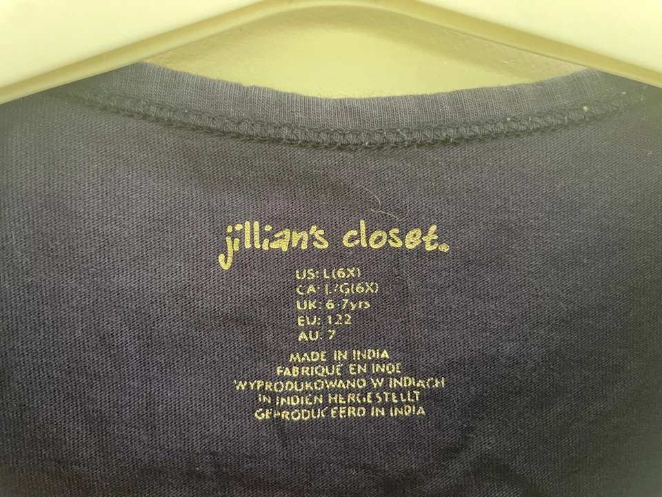 Jillian's Closet Kids Girls Cute Owl Applique Crewneck Long Sleeve Shirt Navy L - Image 2 of 4