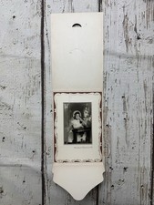 VTG Young Girl Self Portrait Family Photo Original Cabinet Card Black  White