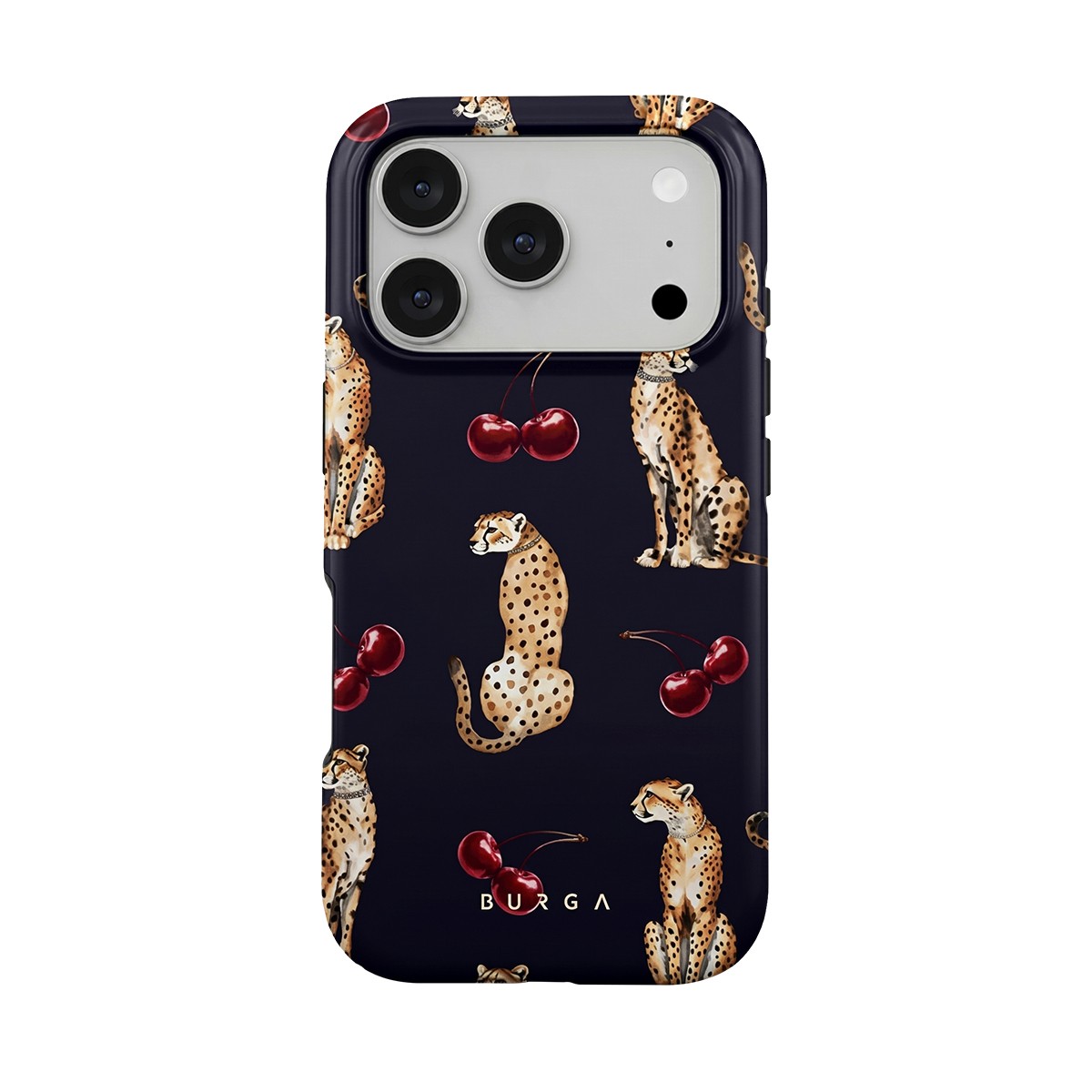 Coque iPhone 17 Pro Antichoc Burga - Structure Double Couche Motif Cougar