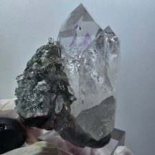 Enhydro Phantom Amethyst, Starburst Quartz, Chlorite, Matrix Streep Mine