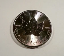 2016 CANADA $5 SILVER MAPLE LEAF REGULAR ISSUE SML 1 OZ COIN IN CLEAR FLIP