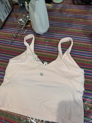 Lululemon Align Cropped Cami Tank Top Strawberry Milkshake, Size 6