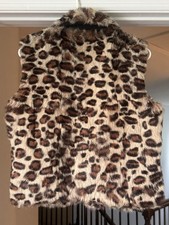 leopard faux fur vest products for sale | eBay