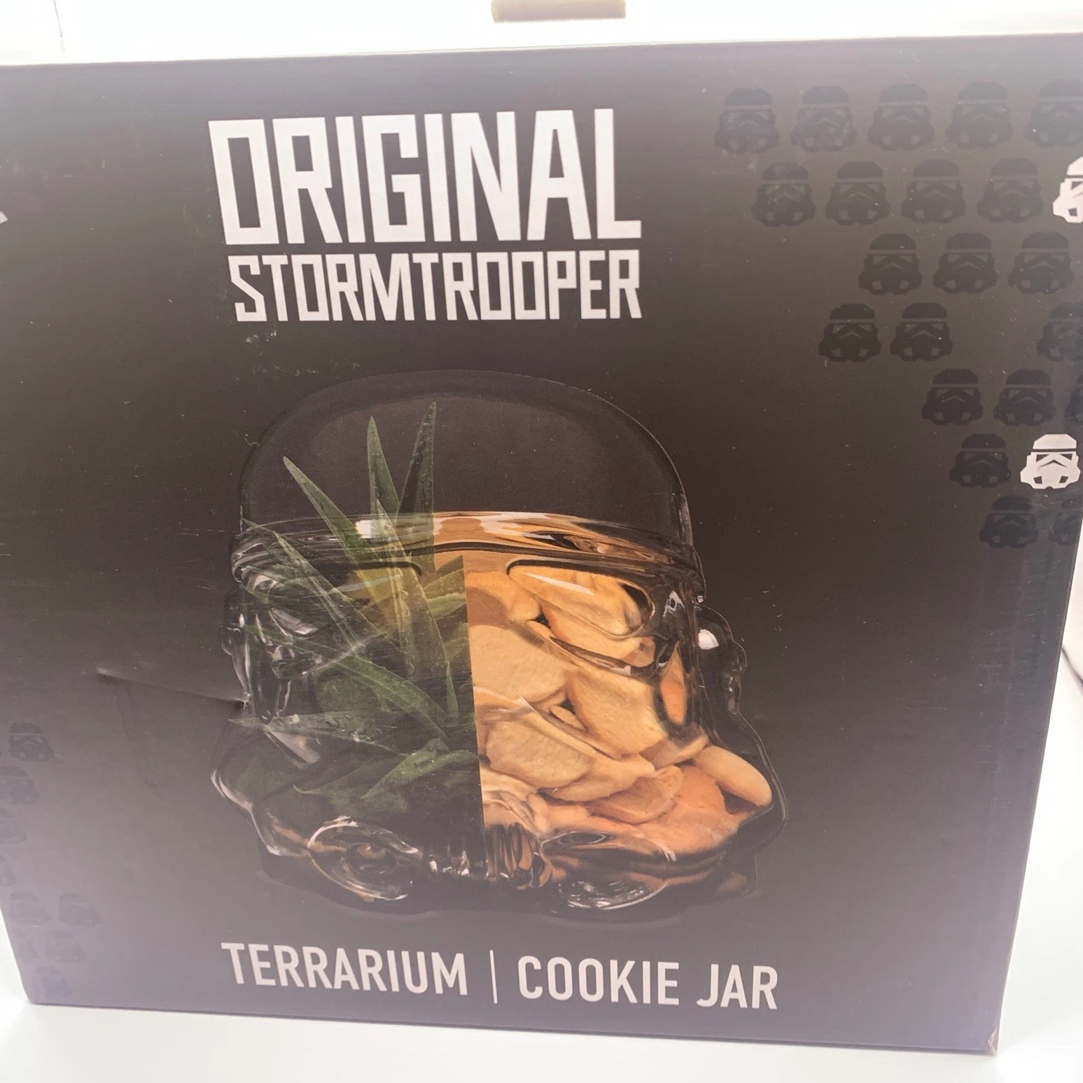Stormtrooper Cookie Jar & Terrarium 3D Glass Helmet Star Wars Collectible