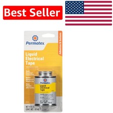 Permatex 85120 Liquid Electrical Tape, 4 oz - Durable Vinyl Protectant for Wires