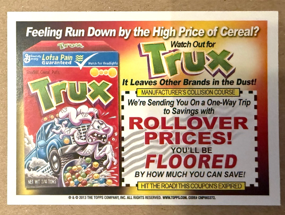 2013 Topps Wacky Packages Artist Autograph 