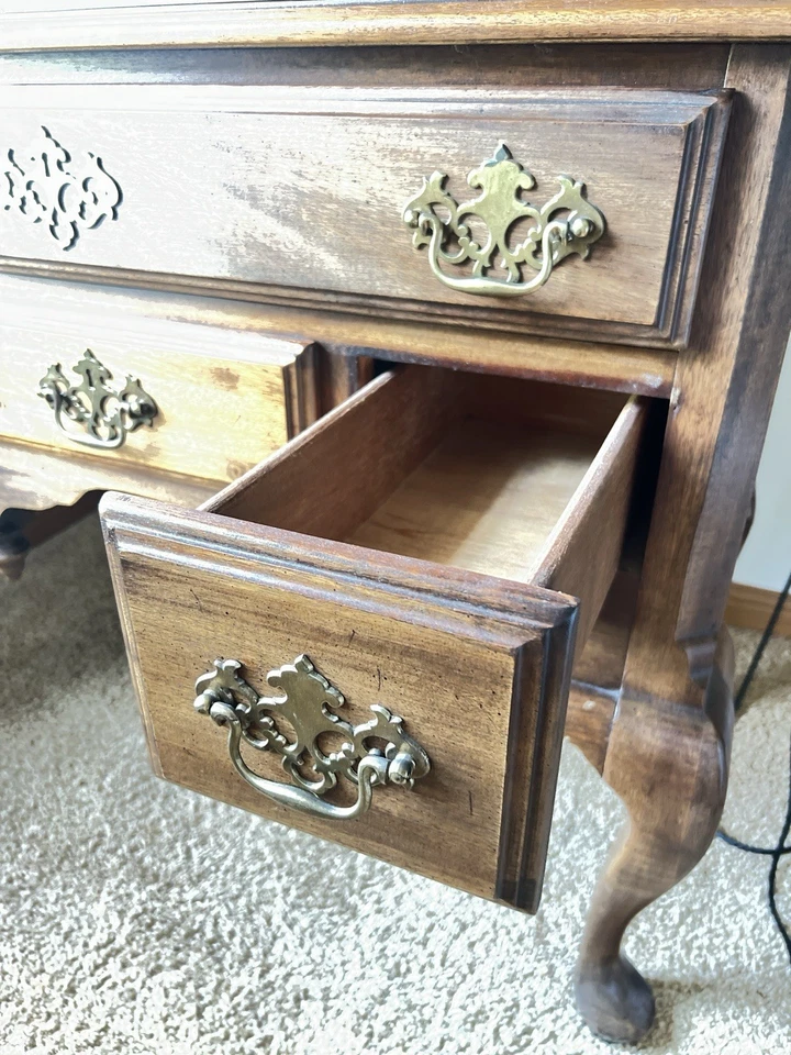 Cómoda Highboy de caoba estilo federalista tradicional vintage años 60 Foto 4 de 4