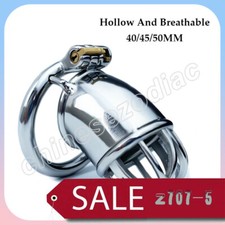Stainless Steel Male Chastity Device Long Cage for Men Metal Locking Belt Device