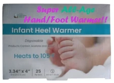 Instant Disposable Infant Heel Warmer 3.34"x4" - GREAT All-Age Hand/Foot Warmer