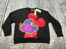 Zara Disney Mickey Mouse Black Multicolored Sweatshirt Size Large NWT