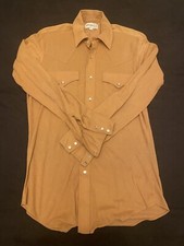Vtg 50s 60s Rockabilly Country Western Button Down Shirt Sz M