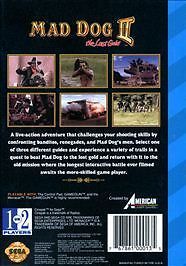 Mad Dog II: The Lost Gold (Sega CD, 1994)