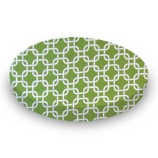 SheetWorld Fitted Oval Sheet 26x47 Fits Stokke Sleepi, Cotton Woven Links