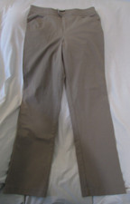 Ladies "BandolinoBlu" Size 8 W30xL29.5 Beige, Mid Rise, Straight Leg, Pants