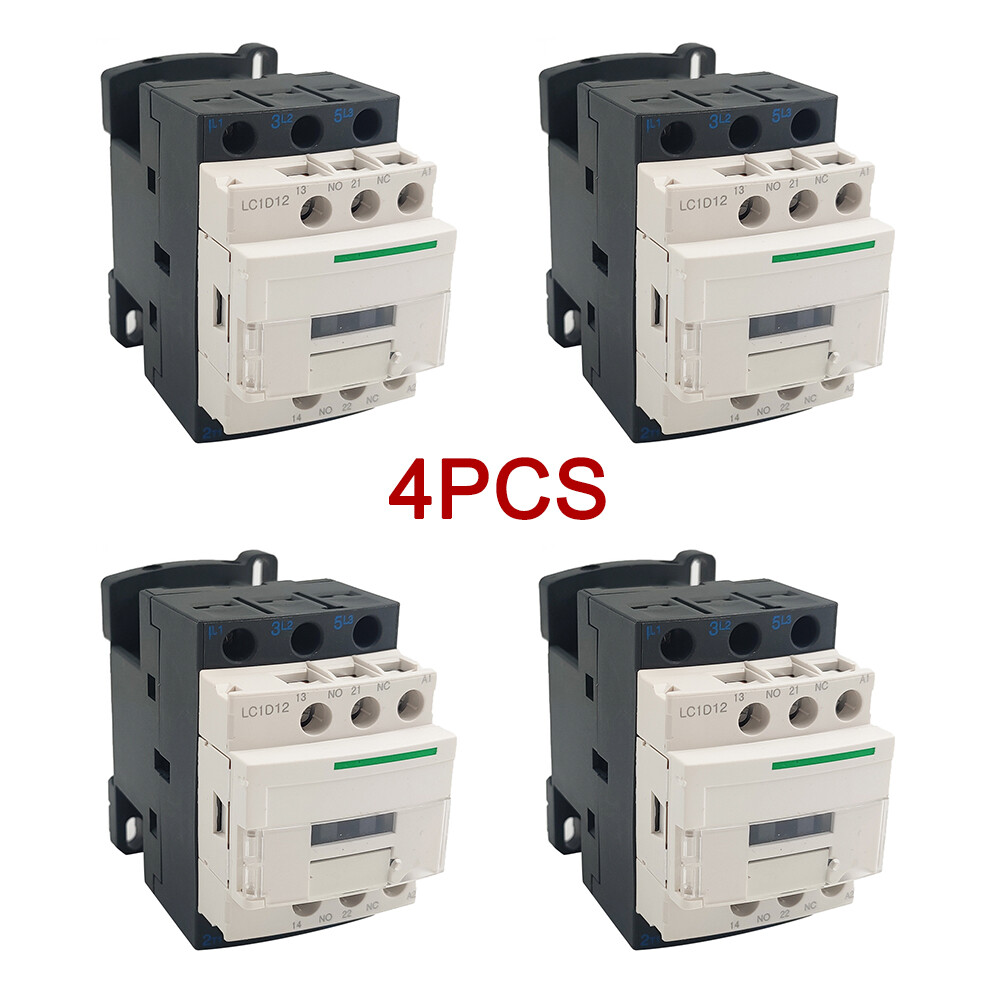 Contattore NOFUEL LC1D12G7 12A 120V Bobina AC, Sostitutivo Schneider, 3 Poli, Nuovo