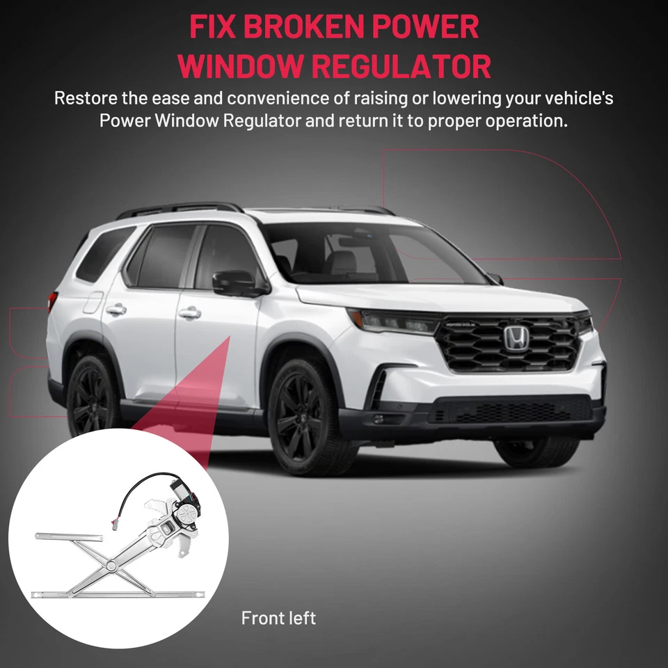 Regulador de ventana eléctrica con motor lado conductor delantero para Honda CR-V 1997-2001 Foto 4 de 4