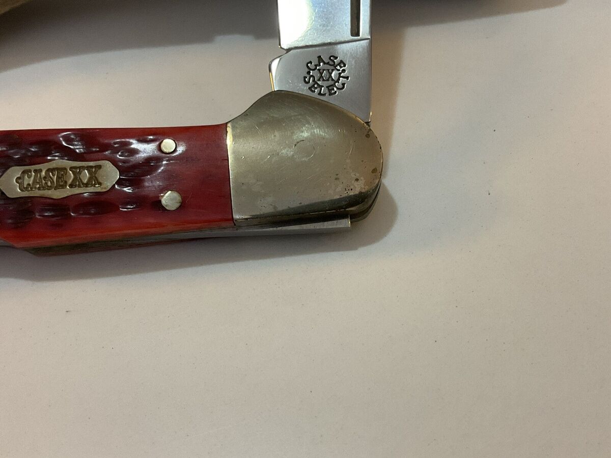 Case XX Select 61549L Red Bone Copperlock Knife, 1998, New Case XX Select 61549L Red Bone Copperlock Knife, 1998, New