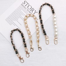 Fashion Pearl Bag Belt Women Shoulder Handbag Strap Purse Replacement Chain
