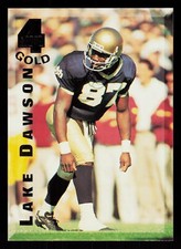 1994 CLASSIC 4 SPORT GOLD LAKE DAWSON #114 RC Football  NOTRE DAME