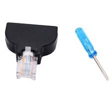 RJ45 Male Ethernet to AV 8-Pin Screw Terminal Block Adapter Converter Plug CCTV