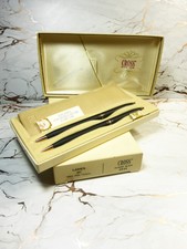 Vintage C.1982 Cross Women Purse Classic Black Pen Mechanical Pencil Set 2541
