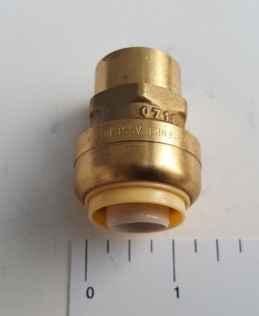 1 PIECE 3/4" PUSH FIT X 1/2" FEMALE THREADED ADAPTER, REPLACEMENT FOR