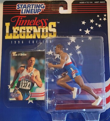 1996 Starting Lineup Dan O'Brien Timeless Legends  Action Figure & Card