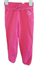 The Childrens Place Sweatpants Girls Size 4 Faux Bow Hearts Pink Cute New