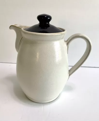 Vintage Denby England Blue Potpourri Coffee Teapot Stoneware