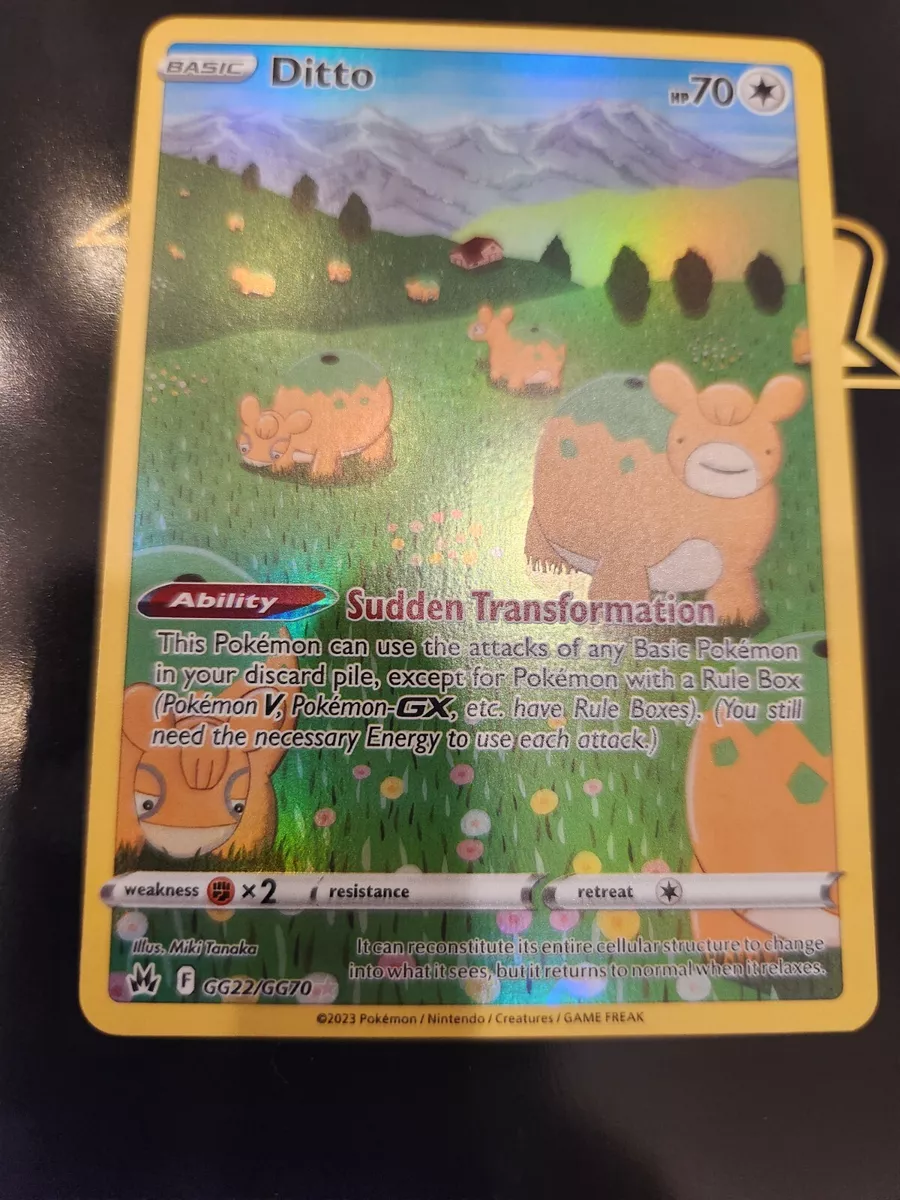 Pokémon TCG Ditto Crown Zenith - Galarian Gallery GG22/GG70 Holo Ultra  Rare, NM