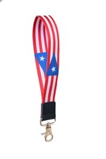 Puerto Rico Puerto Rican people Key Flag,Country Wristlet Strap Lanyard