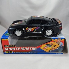 Vintage Playwell Porsche 959 Push N Go Sports Master 80s Pullback Car in Box