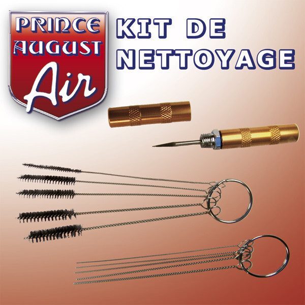 Kit de nettoyage pour aérographe Prince August AAG30 en acier durable