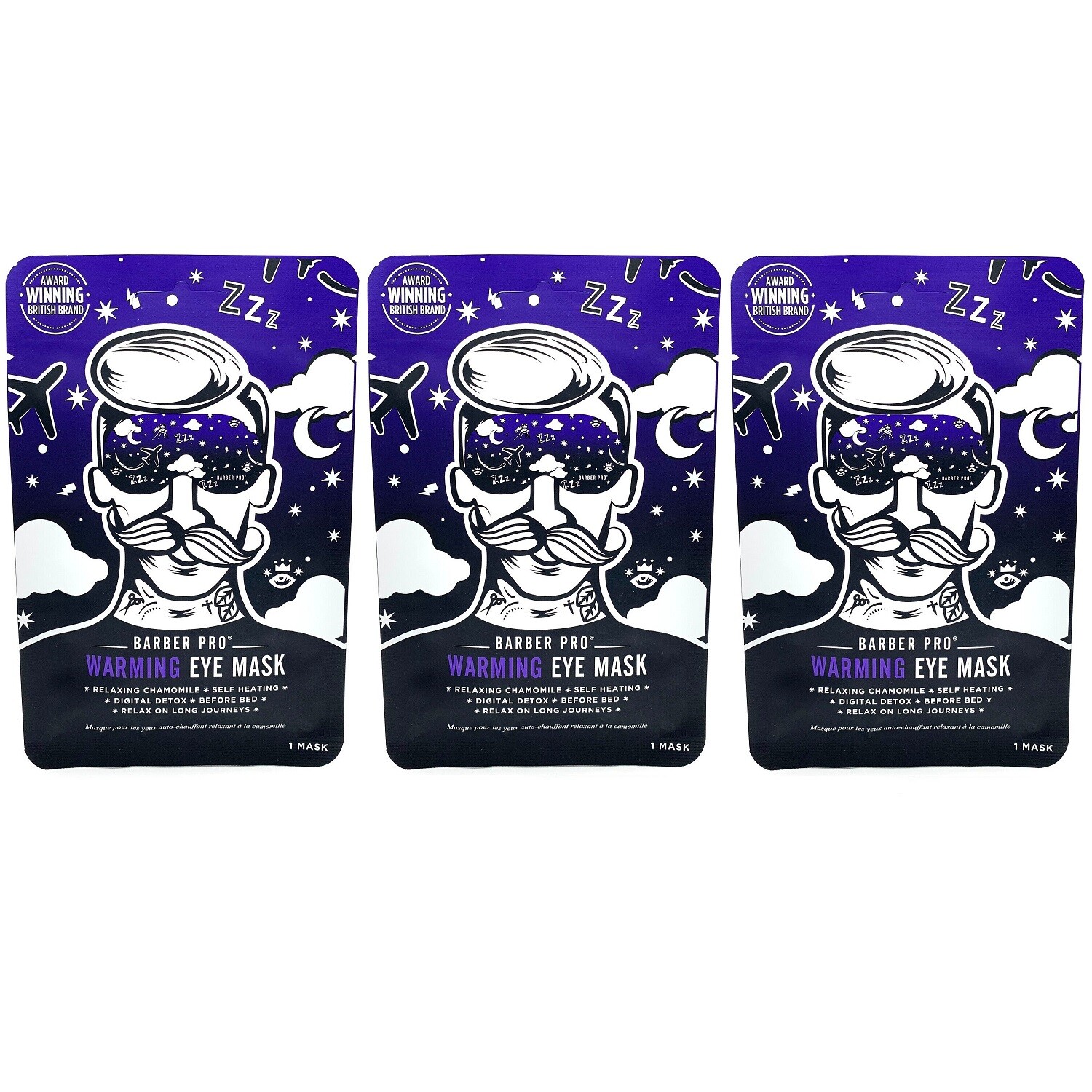 Barber Pro Warming Eye Mask - 1 Self-Heating Mask - New in Sachet - Free P&P - Image 2
