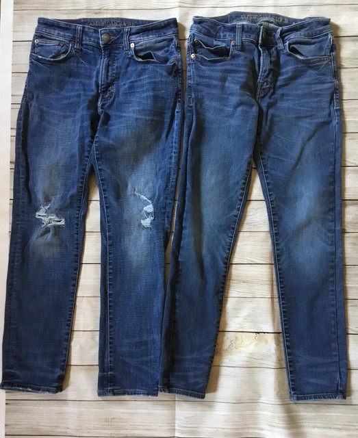 mens black american eagle jeans