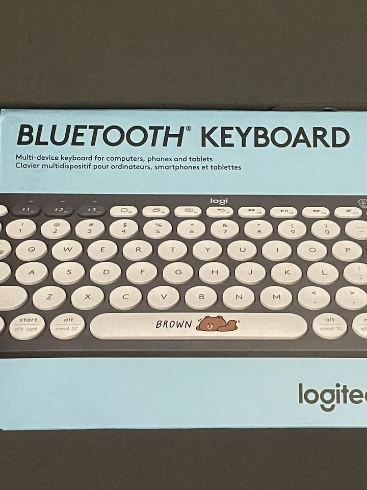 New Logitech K380 x Line Friends BT21 Brown Multi-Device Bluetooth Keyboard KPOP - Image 2 of 4