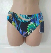 Fantasie Swim Bikini Bottoms Briefs Size S UK 10 Paradise Bay Aqua Lycra BNWT
