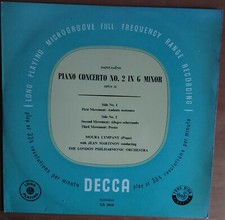 Saint-Saëns: Piano Concerto 2 - Moura Lympany - London PO Jean Martinon  10''