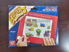 Etch A  Sketch Action Pack Games & Puzzles 1981 -6 reusable templates