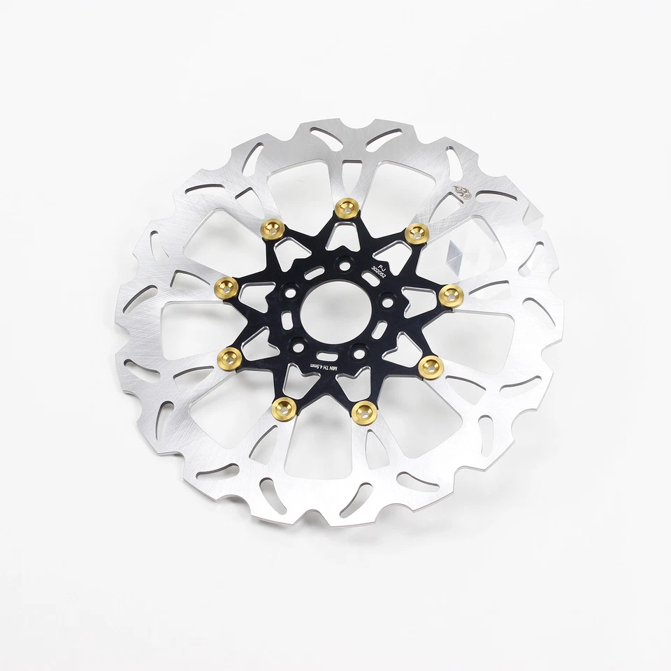 14" Big Black Front Brake Rotor for Harley 00-14 Dyna Softail FXSB 04-13 XL - Imagem 4 de 4