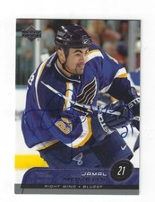 Autographed 2002-03 Upper Deck JAMAL MAYERS St. Louis Blues Card #397 w/COA