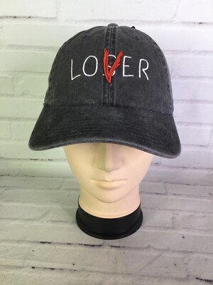 IT The Movie Lovers Losers Club Logo Pigment Dye Vintage Wash Strapback Hat Cap
