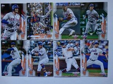 2020 Topps Opening Day New York Mets Base Team Set of 8 Baseball Cards