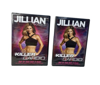 2 x Jillian Michaels Killer Cardio Exercise Fitness DVD Workout Video Home NEW