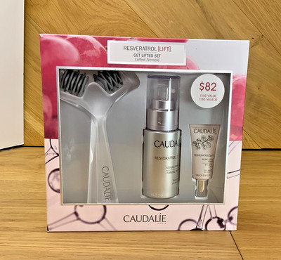 Caudalie Resveratrol Lift Get Lifted Set Roller Firming Serum Eye Lifting Balm