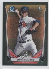 2014 Bowman Chrome Prospects Black Static Refractor 33/35 Shae Simmons #BCP1 0b2