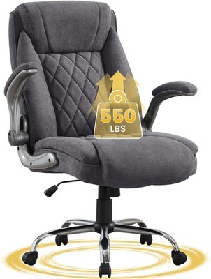 Big & Tall Office Chair 550lbs Heavy Duty Executive Fabric Office Chair