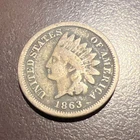 1863 Indian Cent Nice Original Good Civil War Era A-380