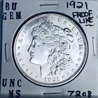1921 BU GEM MORGAN SILVER DOLLAR UNC MS+++ U.S. MINT RARE COIN 7208