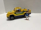 Playmobil Yellow Valvoline Truck and Figure 1993 Geobra Vintage Toys